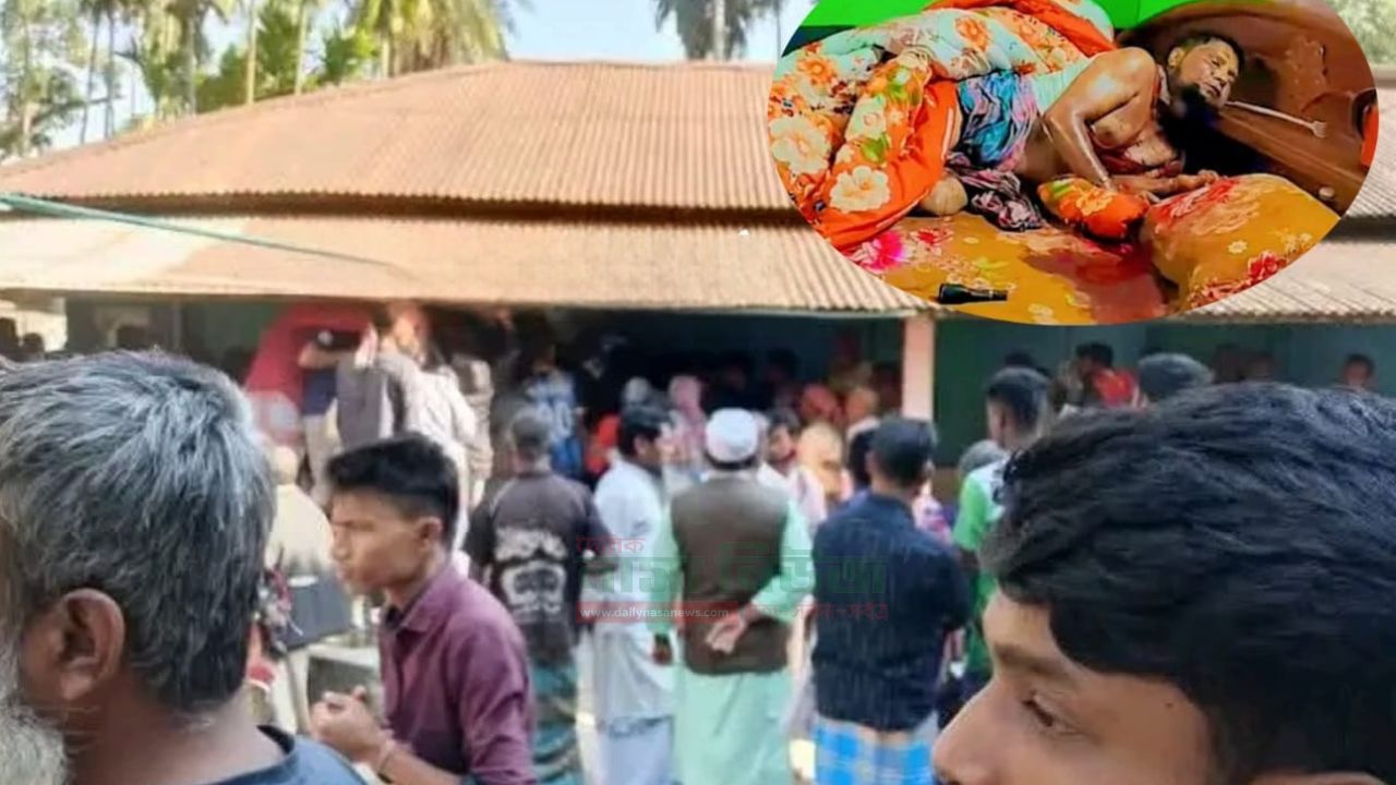 বীরগঞ্জে নিজ শয়নকক্ষ থেকে এক ব্যক্তির গলাকাটা লাশ উদ্ধার করেছে পুলিশ