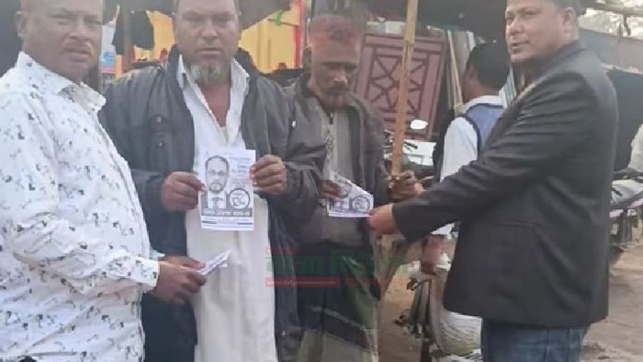 মমিনপুর ইউনিয়নে লাঙ্গল মার্কার নির্বাচনী প্রচার