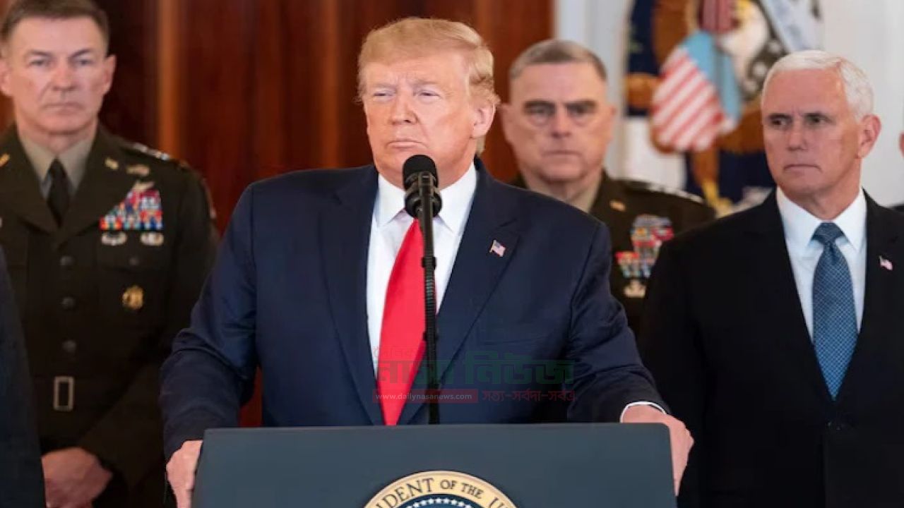 ইরানের ক্ষেপণাস্ত্র ও ড্রোন সক্ষমতা এখন তলানিতে নেমে এসেছেঃ ডোনাল্ড ট্রাম্প