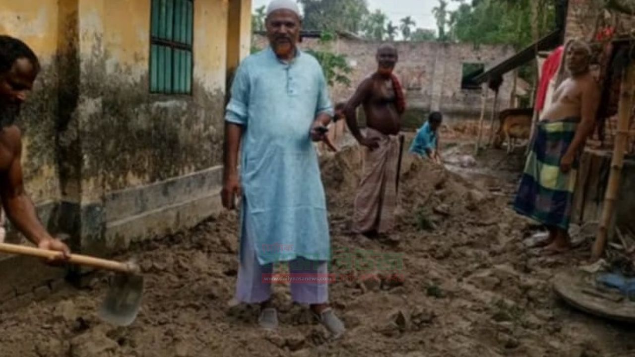 আলমপুরে জলাবদ্ধতার অবসান, স্বস্তির হাসি তারাগঞ্জবাসীর মুখে