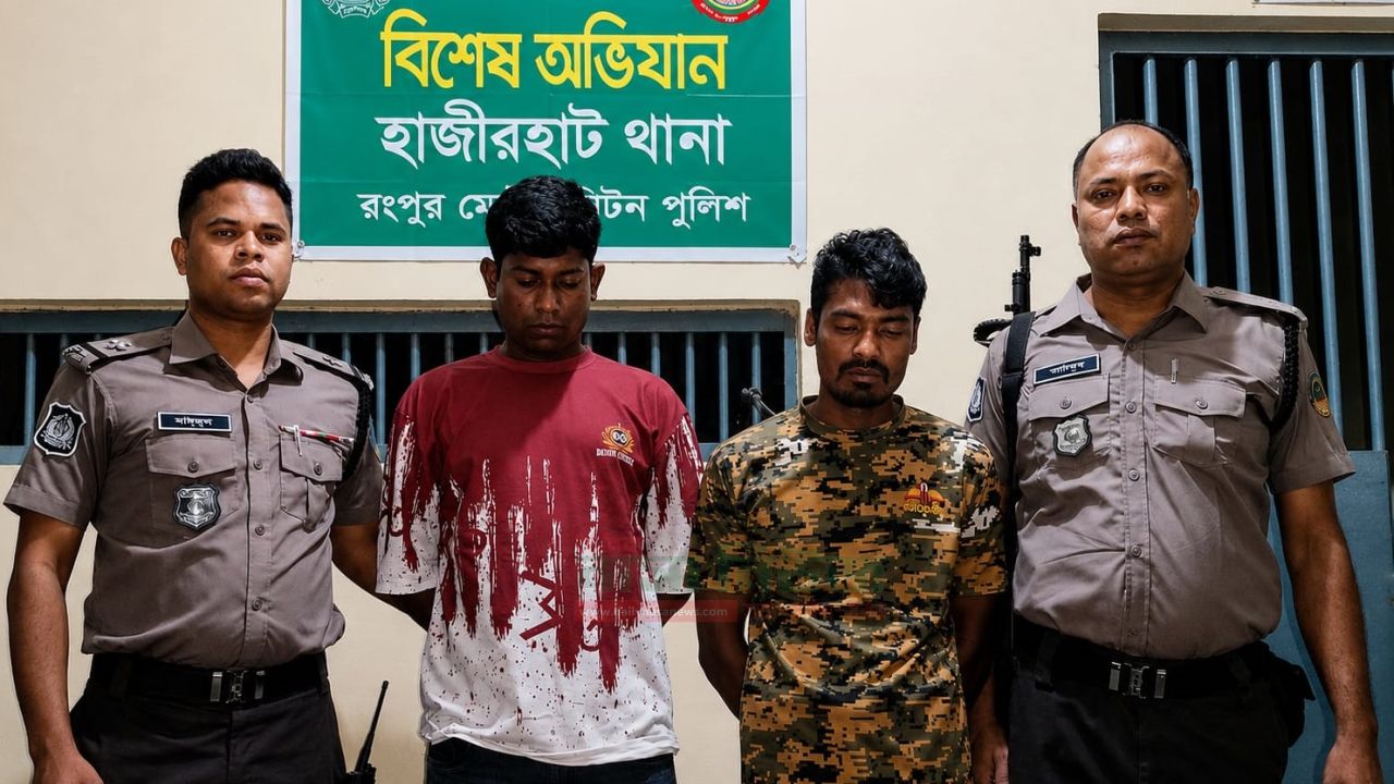 মাদকের বিরুদ্ধে কঠোর অবস্থান,সফল অভিযানে হাজীরহাট থানা পুলিশ