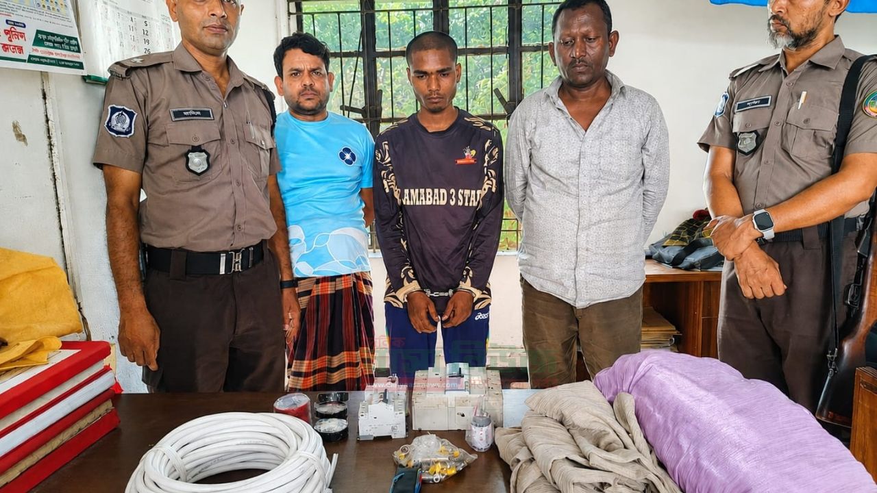 সিসিটিভি ফুটেজে শনাক্ত,রংপুরে তিন চোর আটক