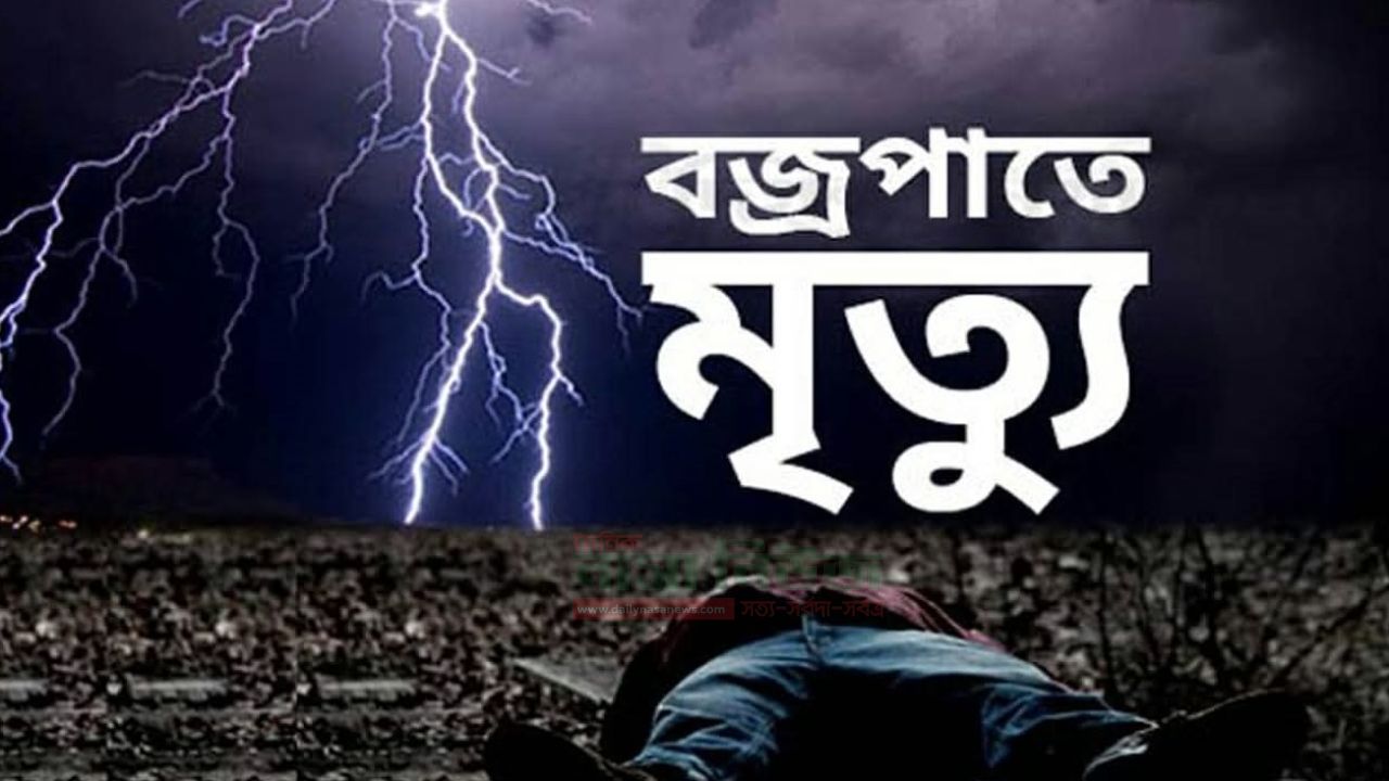 নাচোলে বজ্রের ছোবল, প্রাণ গেল ২ জনের