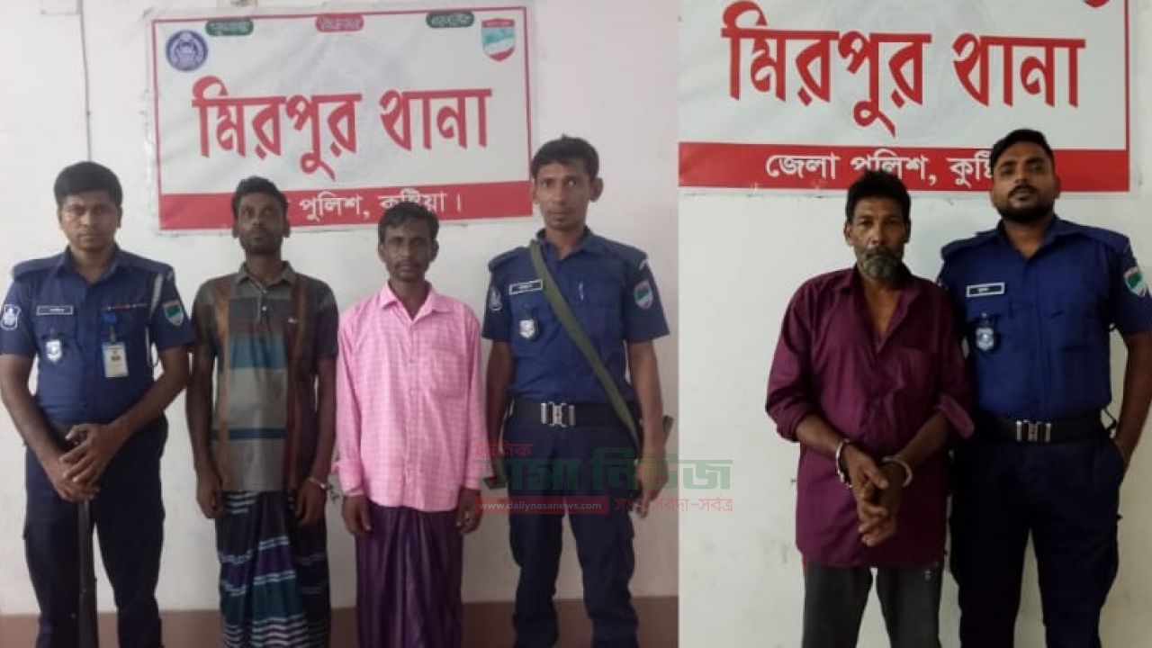  মিরপুরে পুলিশের মাদকবিরোধী অভিযান,ট্যাপেন্টাডল ও মাদক সেবনের অভিযোগে গ্রেফতার ৩